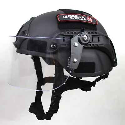 MICH2000 Tactical Action Version Helmet W/Visor Patrol CS Anti Riot Protect Mask • $45.07