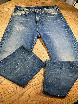 R13 Womens Courtney Jeans In Dirty Kelly Size 32 Blue Straight Croped 33x23 • $89.10