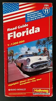 £3.99 • Buy Hallwag USA No.11: Road Guide Florida. Scale - 1:1,200,000 (2004-2006 Edition).