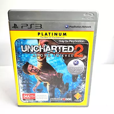 Uncharted 2: Among Thieves - Sony Playstation 3 PS3 - Platinum - With Manual • $14.99