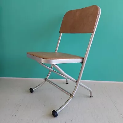 Warren McArthur Streamline Modern Machine Age Vintage Folding Chair Mcm • $295