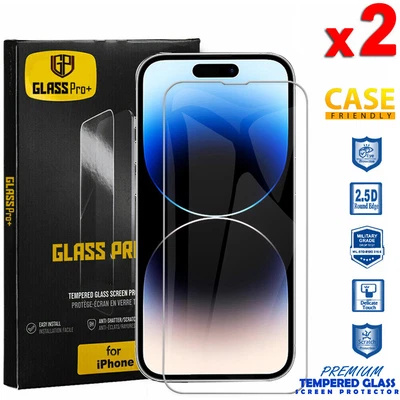 $4.90 • Buy For IPhone 15 13 12 14 Pro XS Max 8 7 Plus SE XR Tempered Glass Screen Protector