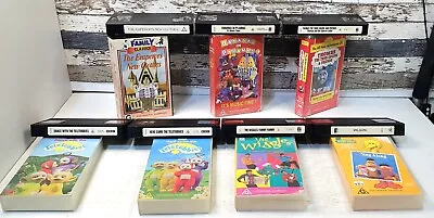 Children's VHS - Wiggles Teletubbies Bananas In Pyjamas Sesame Street X 7 GC • $59.95