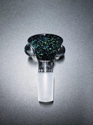 $18.99 • Buy 2  Onyx Crushed Opal Premium Thick 14mm Glass Bowl Funnel Slide Bong Hookah Pipe