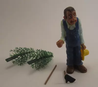 1981 Vintage Wilton Farmer Cake Top Decoration Old Man Hoe Trees • $5.95