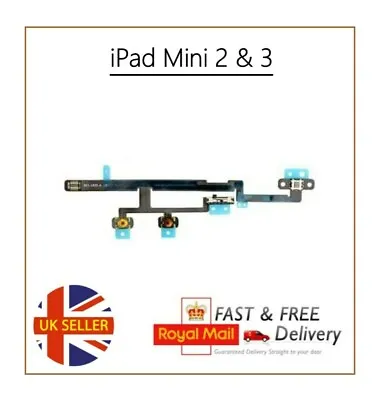 IPad Mini 2  IPad Mini 3 Power Flex Cable Volume Button & Mute Switch • £2.95