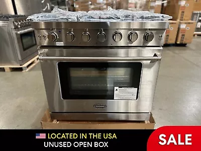 36 In. Gas Range 6 Burners Stainless Steel (OPEN BOX COSMETIC IMPERFECTIONS) • $1749.99