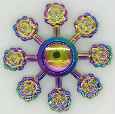 Fidget Finger Spinner Hand Spin Bearing Focus Stress Rainbow Lover Roses • £2.99