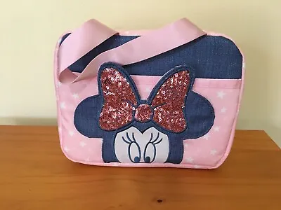 NWT Disney Store Minnie Mouse Lunch Box Tote Bag School Pink Girl • $19.97