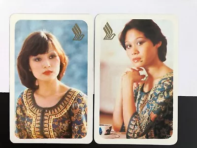 $2.50 • Buy Vintage Advert SWAP PLAYING CARDS Singapore Airlines Logo Air Hostess Lady/Woman