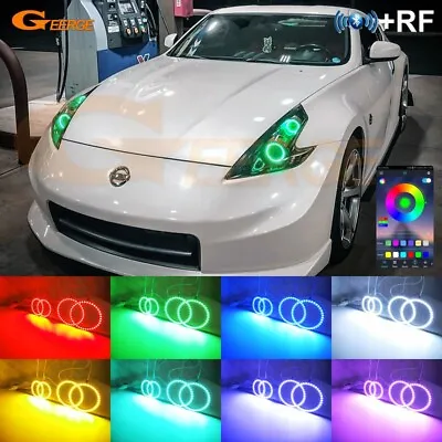 For Nissan 370Z 370 Z Z34 Fairlady Multi Color RGB LED Angel Eyes Bluetooth APP • $49.03