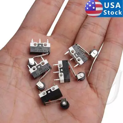 10X Ultra Mini Micro Switch Roller Lever Actuator Microswitch SPDT Sub Miniature • $9.19