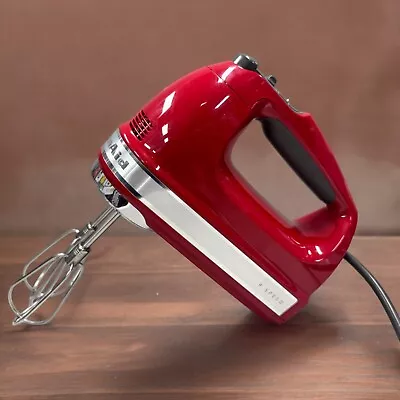 KitchenAid Artisan 9 Speed Hand Mixer Red 5KHM926AER • $178.88
