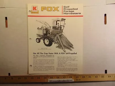 $14.99 • Buy Vintage Koehring Fox Self Propelled Forage Harvesters Brochure