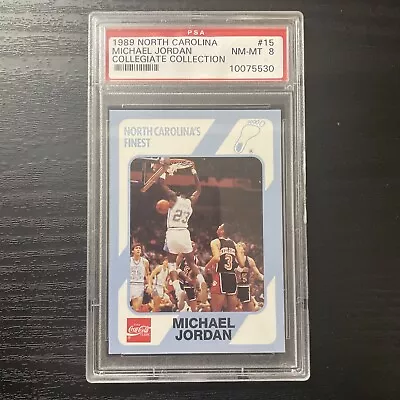 MICHAEL JORDAN 1989 North Carolina Collegiate Collection #15 PSA 8 Bulls • $7.99