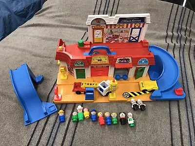 1986 Fisher Price VTG Little People Main Street 22 Pieces Excellent Condition • $59.99