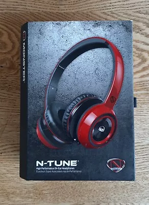 Monster NCredible NTune Headband Headphones - Cherry Red • $35