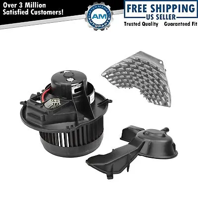 A/C AC Heater Blower Motor W/ Fan Cage & Resistor Kit Front For Volvo • $91.99