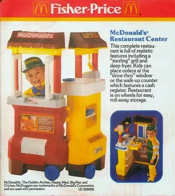 Fisher Price 1989 McDonald's Drive-Thru Playset REPLACEMENT PIECE Blue Switch • $20