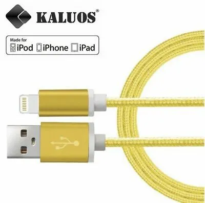 $9.56 • Buy 1.5M Kaluos USB Cable For IPhone 7 6 6S 5 5S IPad Data Charger Genuine Lead Cord
