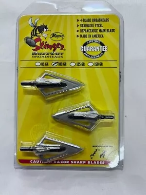 Magnus Broadhead - 100 GR Stinger Buzz Cut 4 Blade 3 PK • $38.69