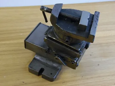 Vintage Milling Machine Table Vise 3 Axis #2 Toolmaker Metal Worker Drill Press • $209.99