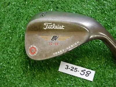 Titleist Vokey SM Spin Milled Oil Can 2009 52-08* Gap Wedge Dynamic Gold Steel  • $48.59