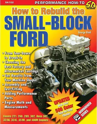 Rebuild Ford 302 Boss 351C 351M 400 Engines Cleveland & Modified Motors Book • $32.65