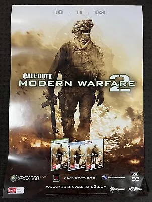 CALL OF DUTY Modern Warfare 2 - AUS Promo POSTER - Double Sided Gloss MINT • $27.95