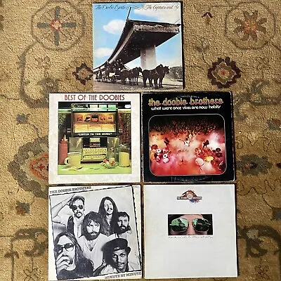Doobie Brothers LP Lot Of 5 Vintage Vinyl Captain Best Vices Streets Minute By • $19.99