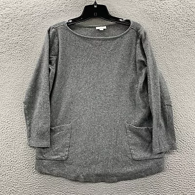 J Jill Blouse Womens Small Top Long Sleeve Gray Pure • $12.95