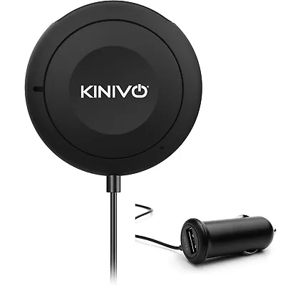 Kinivo BTC450 Bluetooth Car Kit Hands-Free Adapter For Cars With 3.5mm Aux Apt- • £28.99