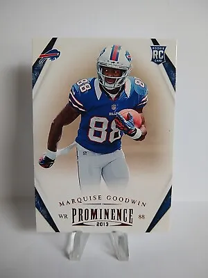 2013 Panini Prominence Marquise Goodwin #166 RC Rookie Football Card • $2