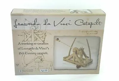 New Sealed Leonardo Da Vinci - Wood Catapult Kit - By Pathfinders - Ages 14 • $19.95