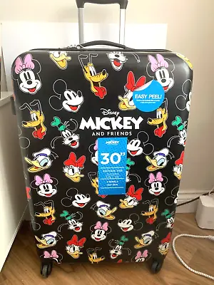 BNWT Disney Mickey Mouse & Friends Large Hard Shell Suitcase 76cm • £84.95