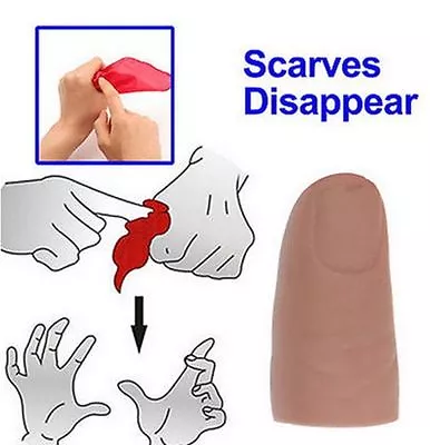 £52.49 • Buy Silk Red Hanky Vanish Soft Thumb Tip Bill Switch Money Salt Magic Trick Close Up