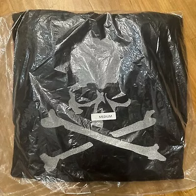 ANTI-SOCIAL CLUB X MASTERMIND JAPAN Black Cotton SKULL HOODIE SWEATSHIRT Adult M • $230