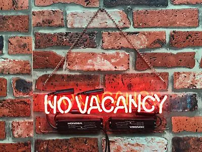 $94.49 • Buy No Vacancy With Switch On/off For Word NO 14  Acrylic Neon Light Sign Windows
