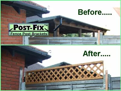 £11.99 • Buy 1 Pair 795mm Long Trellis Extension Arms Trellis Bracket POSTFIX®