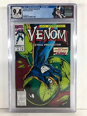 Venom Lethal Protector 3 - Spider-Man Appearance - Custom Label - CGC Graded 9.4 • $52.49