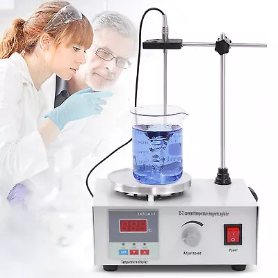 85-2 Magnetic Stirrer With Heating Plate Digital Hotplate Mixer Stir Bar 2000ml • $60