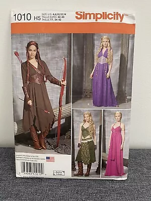 Simplicity 1010 Sewing Pattern Ladies Lord Of The Rings Fancy Dress Outfits • £8.99