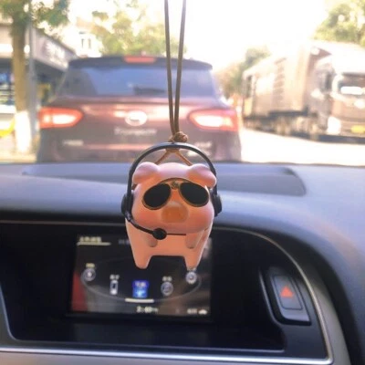 $12.99 • Buy Car Rear View Mirror Pendant Lucky Piggy Hanging Ornament Auto Hanging (Pilot)