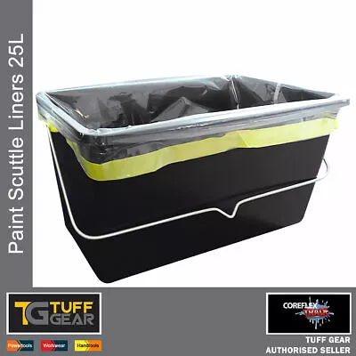 £6.99 • Buy 8 X Coreflex Trade 25 Litre Paint Scuttle Liners Decorators Roller Tray Bucket