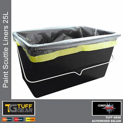 8 X Coreflex Trade 25 Litre Paint Scuttle Liners Decorators Roller Tray Bucket • £6.99