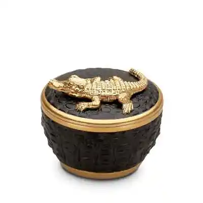 L'OBJET Crocodile Porcelain Candle 24K Gold Final Pink Champagne Scent - C490 • $175