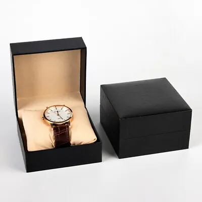 Luxury Watch Gift Box With Pillow Men Wristwatch Bracelet Display Case Organizer • £6.45