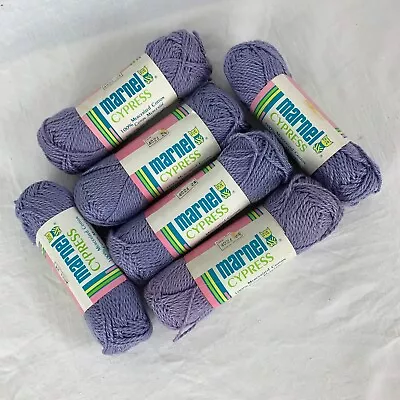 Vintage 5 Skein Lot Marnel Cypress 100% Cotton Baby Yarn 102 Yds Each  1 3/4 Oz • $26