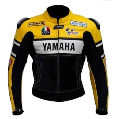 Brand New Yamaha 46  Motorbike Leather Racing Jacket Ce Approved • £155