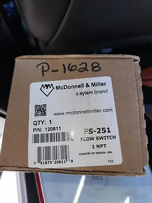 McDonnell & Miller Flow Switch FS-251 Brand New • $149.99